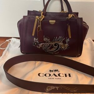Coach x Chelsea Champlain Dreamer and matching novelty strap in plum
